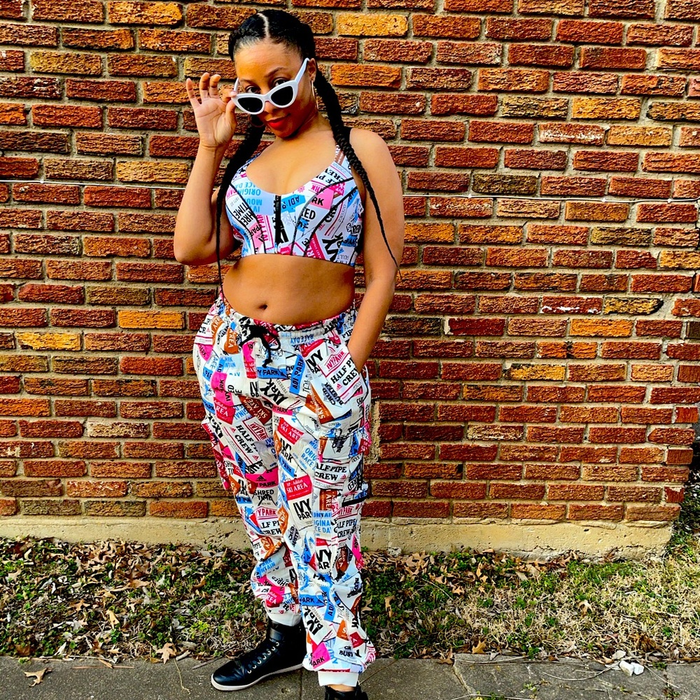 Ivy Park Ski Tag Bra and Sweatpants set